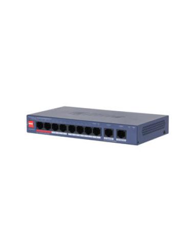 (DH-CS4010-8GT-110-V2) DAHUA SWITCH 10 PUERTOS CLOUD MANAGED GIGABIT, 8 PUERTOS POE, 110W, HI-POE, L2