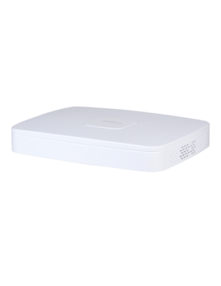 (DHI-NVR2108-8P-4KS3) DAHUA GRABADOR IP 8 CANALES POE 1HDD 4K CON INTELIGENCIA ARTIFICAL SMART 1U LITE BLANCO