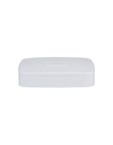 (DHI-NVR2104-P-4KS3) DAHUA GRABADOR IP 4 CANALES POE 1HDD 4K CON INTELIGENCIA ARTIFICAL SMART 1U LITE BLANCO