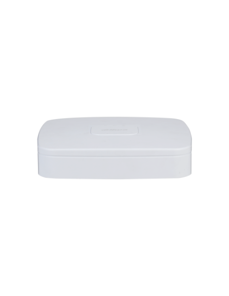 (DHI-NVR2104-P-4KS3) DAHUA GRABADOR IP 4 CANALES POE 1HDD 4K CON INTELIGENCIA ARTIFICAL SMART 1U LITE BLANCO