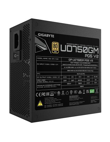 FUENTE ALIMENTACION ATX 750W GIGABYTE 80 GOLD MODULAR ATX 3.1 GP-UD750GM PG5 V2