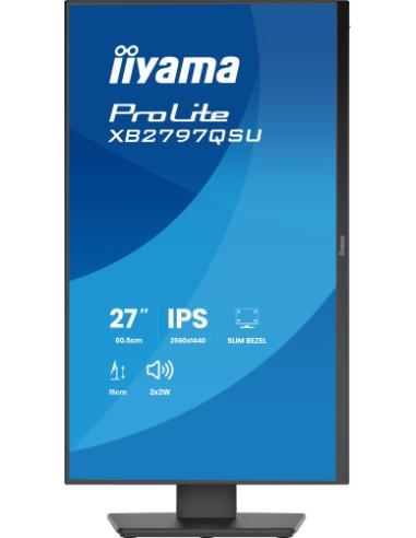 MONITOR IIYAMA PANTALLA PARA PC 68,6 CM (27") 2560 X 1440 PIXELES QUAD HD LED PANEL IPS AJUSTABLE HDMI DISPLAYPORT USB