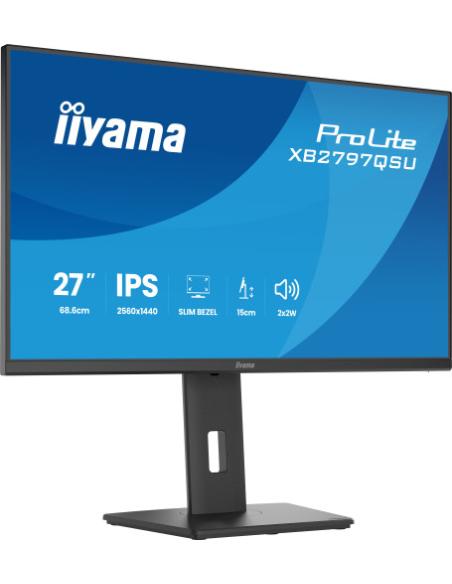 MONITOR IIYAMA PANTALLA PARA PC 68,6 CM (27") 2560 X 1440 PIXELES QUAD HD LED PANEL IPS AJUSTABLE HDMI DISPLAYPORT USB