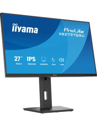 MONITOR IIYAMA PANTALLA PARA PC 68,6 CM (27") 2560 X 1440 PIXELES QUAD HD LED PANEL IPS AJUSTABLE HDMI DISPLAYPORT USB