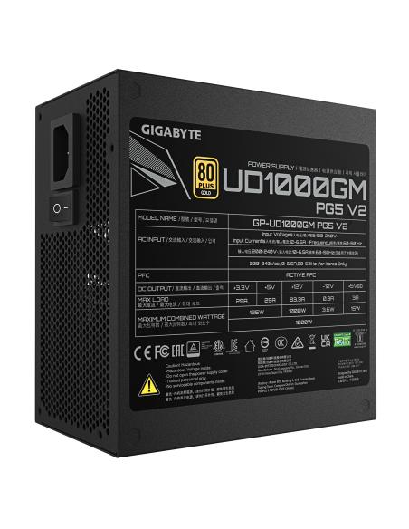 FUENTE ALIMENTACION ATX 1000W GIGABYTE 80 GOLD MODULAR V2 3.0 GP-UD1000GM PG5