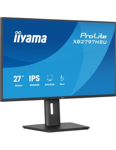 MONITOR IIYAMA PANTALLA PARA PC 68,6 CM (27") 1920 X 1080 PIXELES FULL HD LED PANEL IPS AJUSTABLE EN ALTURA HDMI DISPLAYPORT USB
