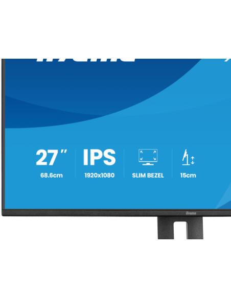 MONITOR IIYAMA PANTALLA PARA PC 68,6 CM (27") 1920 X 1080 PIXELES FULL HD LED PANEL IPS AJUSTABLE EN ALTURA HDMI DISPLAYPORT USB