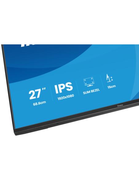 MONITOR IIYAMA PANTALLA PARA PC 68,6 CM (27") 1920 X 1080 PIXELES FULL HD LED PANEL IPS AJUSTABLE EN ALTURA HDMI DISPLAYPORT USB