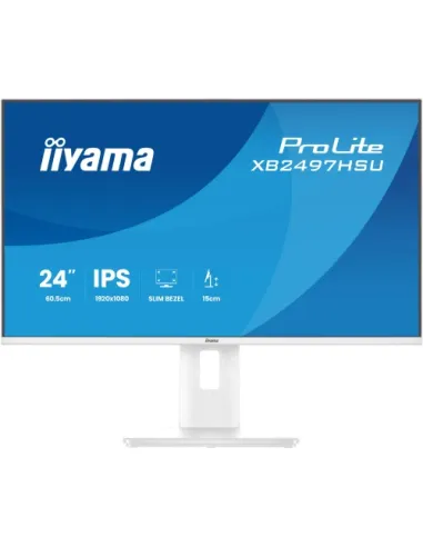 MONITOR IIYAMA PANTALLA PARA PC 60,5 CM (23,8") 1920 X 1080 PIXELES FULL HD LED PANEL IPS COLOR BLANCO AJUSTABLE HDMI DISPLAYPOR