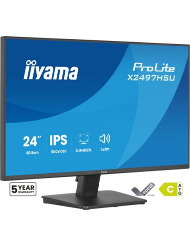 MONITOR IIYAMA PANTALLA PARA PC 60,5 CM (23,8") 1920 X 1080 PIXELES FULL HD LED PANEL IPS MARCO ULTRAFINO HDMI DISPLAYPORT USB