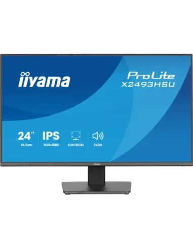 MONITOR IIYAMA PANTALLA PARA PC 60,5 CM (23,8") 1920 X 1080 PIXELES FULL HD LED PANEL IPS CONEXIONES HDMI DISPLAYPORT Y USB