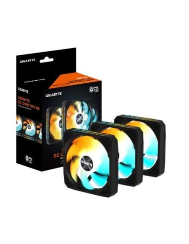 VENTILADOR GIGABYTE PARA CAJA EZ CHAIN FAN 120,3X120MM,NEGRO - PACK 3- (GP-GBT EZFAN1203)