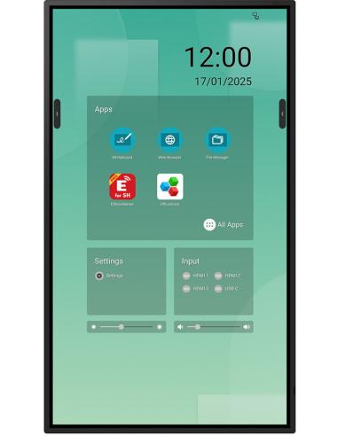 SHARP PN-LM551, 55" LM-SERIES INTERACTIVE DISPLAY, UHD, 500CD/M2, 18/7 PROOF, INFRARED TOUCH, 20 TOUCH POINTS, ANDROID SOC, USB-