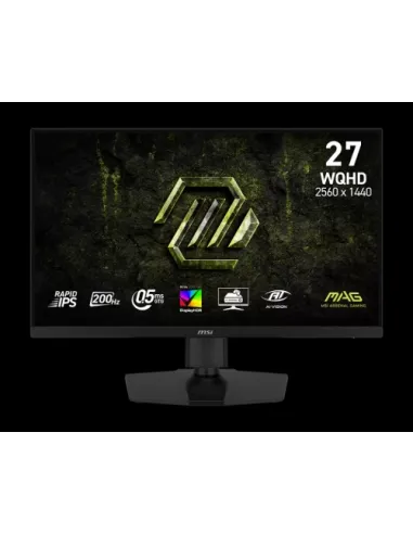 MSI MONITOR MAG 274QPF E20. 27" RAPID IPS PLANO. 2560X1440 200HZ. NEGRO