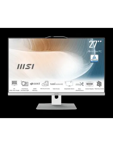 MSI AIO MODERN AM242P 1M-2253EU. 23.8" IPS LED FHD. UMA. SO-DIMM DDR5 16GB (8GB*2). 512GB. W11 PRO.BLANCO