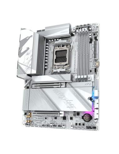 PLACA GIGABYTE X870 AORUS ELITE X ICE,AMD,AM5,X870,4DDR5,256GB,1HDMI+2USB4,2SATA6+2M.2,5GBLAN+WIFI7+BT5.4,10USB3.2,ATX