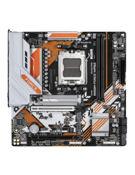 PLACA GIGABYTE B850M FORCE WF6E,AMD,AM5,B850,2DDR5,128GB,1HDMI+1DP,4SATA3+3M.2,GBELAN+WIFI6E+BT5.3,4USB3.2,MATX