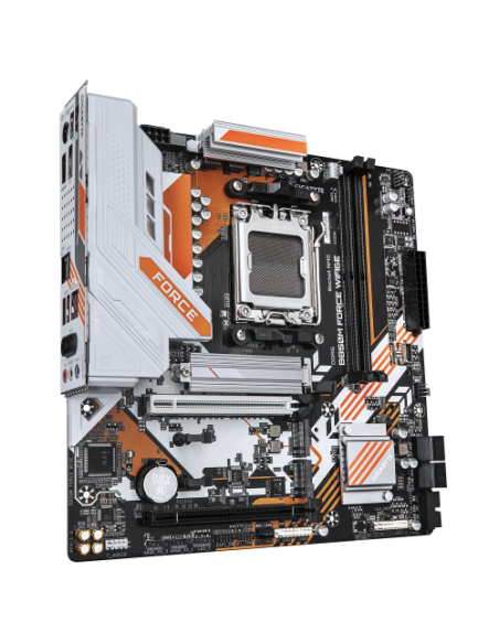 PLACA GIGABYTE B850M FORCE WF6E,AMD,AM5,B850,2DDR5,128GB,1HDMI+1DP,4SATA3+3M.2,GBELAN+WIFI6E+BT5.3,4USB3.2,MATX