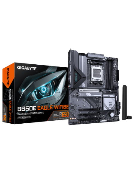 PLACA GIGABYTE B650E EAGLE WF6E,AMD,AM5,B650E,4DDR5,256GB,HDMI+DP,4SATA3+3M.2,GBLAN+WIFI6E+BT5.3,4USB3.2+2TYPE-C,ATX