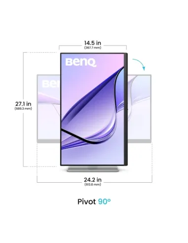 MONITOR BENQ MA270UP (9H.LP8LB.QBE) 27” 3840x2160 FHD 60HZ IPS EYE-CARE, USB-C