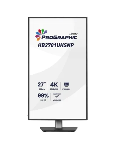 MONITOR IIYAMA, IPS PANEL TECHNOLODY LED, 27 PULGADAS, 68.5 CM, 3840X2160, 60 HZ