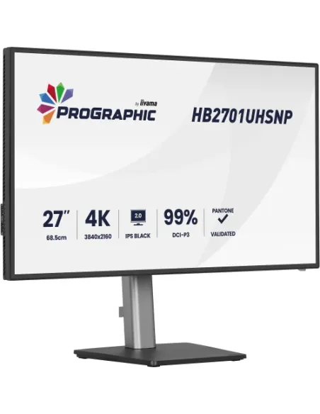 MONITOR IIYAMA, IPS PANEL TECHNOLODY LED, 27 PULGADAS, 68.5 CM, 3840X2160, 60 HZ