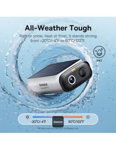OS-BASEUS SECURITY S1 LITE OUTDOOR CAMERA 2K WHITE