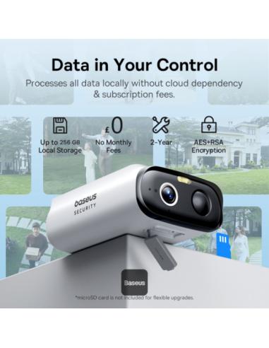 OS-BASEUS SECURITY S1 LITE OUTDOOR CAMERA 2K WHITE