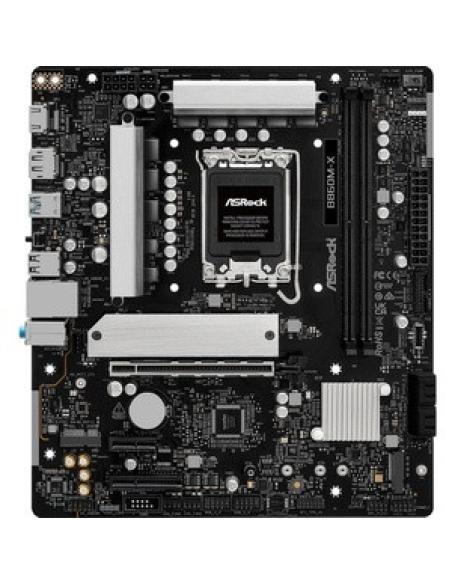 PLACA ASROCK B860M-X GEN5,INTEL,1851,B860,2DDR5,128GB,1HDMI+1DP,4SATA3+2M.2,2.5GBELAN,7USB3.2,MATX