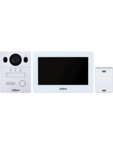 (DHI-KTX01(S)/DHI-VTO2003F/DHI-VTH5123H-W-S2) DAHUA KIT VIDEOPORTERO PARA INSTALACION EN SUPERFICIE, 2 HILOS, IP65, IK07