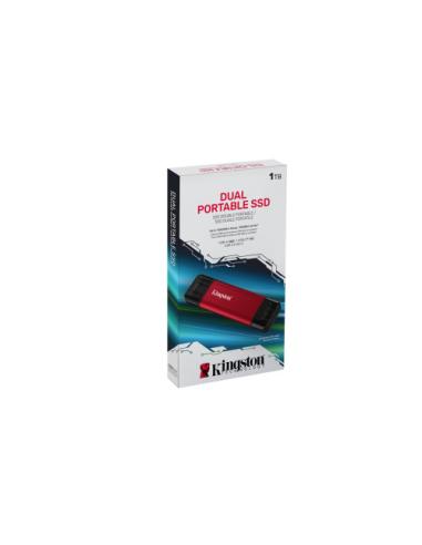 Kingston Technology 1TB Dual USB-A/C Portable SSD, Up to 1050MB/s USB 3.2 Gen 2