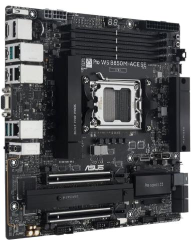 PLACA ASUS PRO WS B850M-ACE SE,AMD,AM5,B850,4DDR5,256GB,VGA+DP+HDMI+USB C,4SATA3+2M.2,1GB10+1GB2.5+1GB1+WIFI6+BT5.3,6USB3.2,MATX