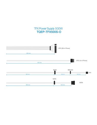 FUENTE ALIMENTACION TFX 500W TOOQ EP-II TQEP-TFX500S-O