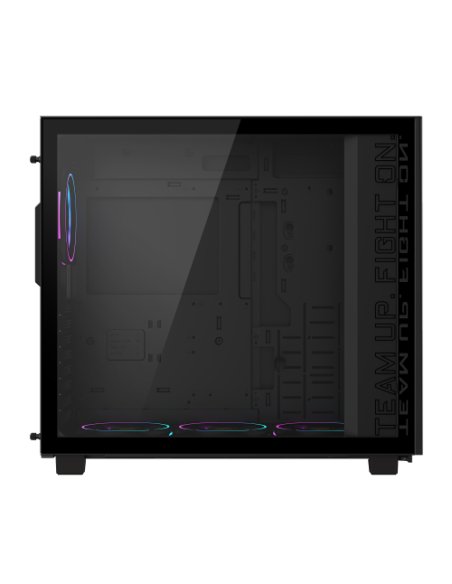 CAJA GIGABYTE AORUS C400 GLASS,SEMITORRE,3.5“X2+2.5”X2,B:120MMX3+R:120MMX1,HDMI,USB3.0X2+3.2 TYPE CX1,ARGB,NEGRA+VENTANA TRANSPA