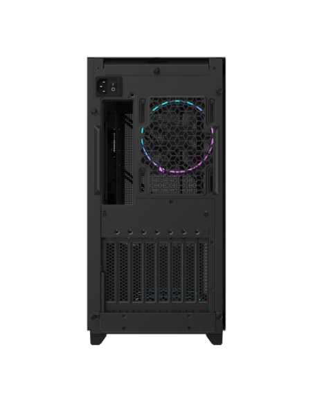 CAJA GIGABYTE AORUS C400 GLASS,SEMITORRE,3.5“X2+2.5”X2,B:120MMX3+R:120MMX1,HDMI,USB3.0X2+3.2 TYPE CX1,ARGB,NEGRA+VENTANA TRANSPA
