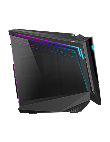 CAJA GIGABYTE AORUS C700 GLASS,TORRE,3.5“/2.5”X4+2.5”X6,F:120MMX3+R:120MMX2,HDMI,USB3.0X3+TYPE CX1,RGB,NEGRA+VENTANA TRANSPARENT
