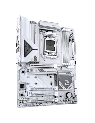 PLACA GIGABYTE B850 EAGLE ICE (BLANCO),AMD,AM5,B850,4DDR5,256GB,1HDMI+1DP,4SATA3+3M.2,2.5GBE,5USB3.2,ATX