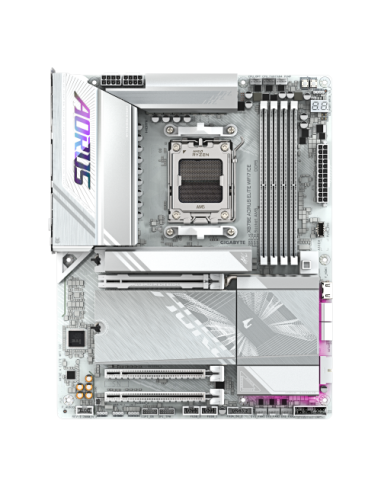 PLACA GIGABYTE X870E A ELITE WIFI7 ICE (BLANCO),AMD,AM5,X870E,4DDR5,256GB,1HDMI+1FHDMI+2USB4,4SATA3+4M.2,2.5GBLAN+WIFI7+BT5.4,6U