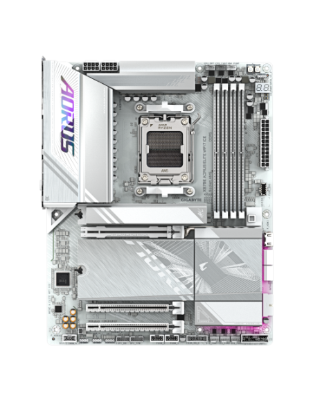 PLACA GIGABYTE X870E A ELITE WIFI7 ICE (BLANCO),AMD,AM5,X870E,4DDR5,256GB,1HDMI+1FHDMI+2USB4,4SATA3+4M.2,2.5GBLAN+WIFI7+BT5.4,6U