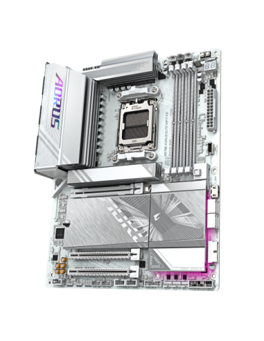 PLACA GIGABYTE X870E A ELITE WIFI7 ICE (BLANCO),AMD,AM5,X870E,4DDR5,256GB,1HDMI+1FHDMI+2USB4,4SATA3+4M.2,2.5GBLAN+WIFI7+BT5.4,6U