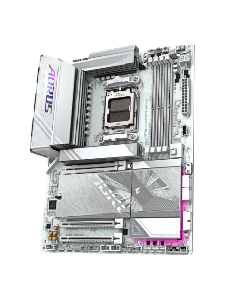 PLACA GIGABYTE X870E A ELITE WIFI7 ICE (BLANCO),AMD,AM5,X870E,4DDR5,256GB,1HDMI+1FHDMI+2USB4,4SATA3+4M.2,2.5GBLAN+WIFI7+BT5.4,6U