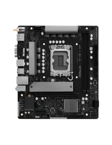 PLACA ASROCK H810M-X WIFI,INTEL,1851,H810,2DDR5,128GB,VGA+HDMI+DP,4SATA6+1M.2,2.5GBLAN+WIFI+BT5.0,5USB3.2,MATX