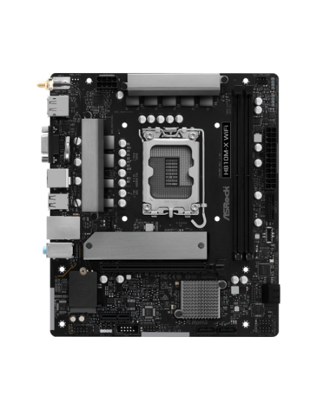 PLACA ASROCK H810M-X WIFI,INTEL,1851,H810,2DDR5,128GB,VGA+HDMI+DP,4SATA6+1M.2,2.5GBLAN+WIFI+BT5.0,5USB3.2,MATX