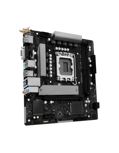 PLACA ASROCK H810M-X WIFI,INTEL,1851,H810,2DDR5,128GB,VGA+HDMI+DP,4SATA6+1M.2,2.5GBLAN+WIFI+BT5.0,5USB3.2,MATX