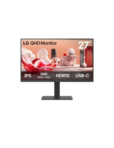 MONITOR LG, 27 PULGADAS, 27BA65QB, 68,6 CM, 2560 X 1440 PIXELES, WIDE QUAD HD, LED, 5 MS, NEGRO