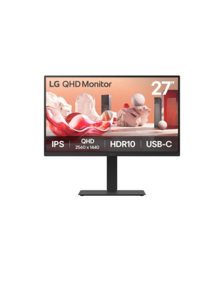 MONITOR LG, 27 PULGADAS, 27BA75QB-B.AEU, 68,6 CM, 2560 X 1440 PIXELES, WIDE QUAD HD, LED, 5 MS, NEGRO