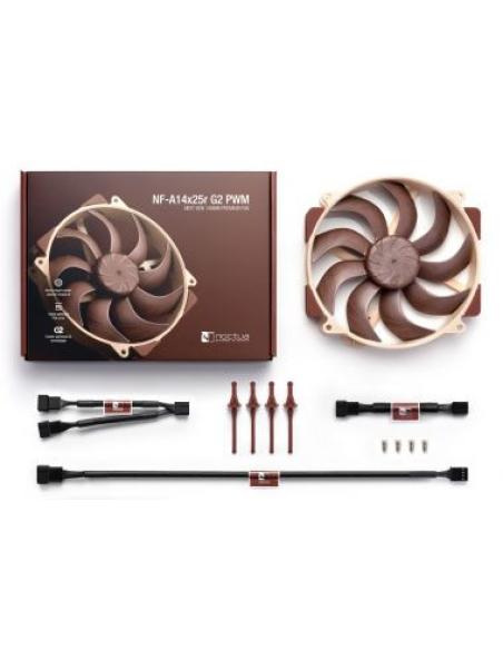 Noctua NF-A14X25R G2 PWM sistema de refrigeración para ordenador Carcasa del ordenador Ventilador 14 cm
