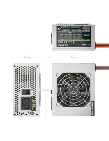 FUENTE ALIMENTACION SFX 500W AISENS PLATA OEM ASPC-500SF -SEO