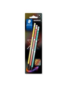 BLISTER CON 3 LÁPICES DE GRAFITO NORIX HB STAEDTLER 181-HBBK3