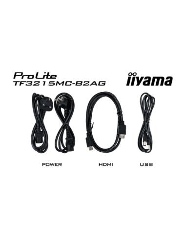 MONITOR IIYAMA OPENFRAME 32" TACTIL (TF3215MC-B2AG) 1920X1080/ 500CD /3000:1 /USO 24/7 / LANDS-PORTR / VGA/ HDMI /DP / USB-TOUCH
